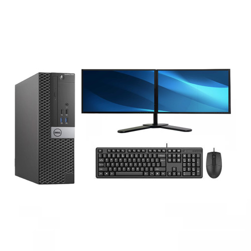 Dell 3040 bundle - dell, 2x24''